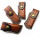 Leather Folding Knife Sheath with Belt Loop, Brown Leather EDC Holster with Secure Snap Closure 4.33' 4