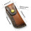 Leather Folding Knife Sheath with Belt Loop, Brown Leather EDC Holster with Secure Snap Closure 4.33' 2