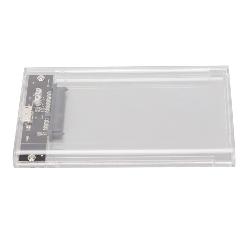Conector para unidades SATA, gabinete transparente para SSD externo com interface SATA USB 3.0 de 2,5 polegadas, expande o espaço de armazenamento 1