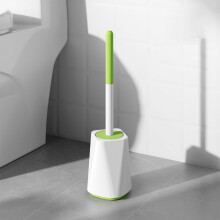 VALSEEL Toilettenbürste, WC-Bürste mit starken Borsten, langer Bürste und ausreichend schwerem Sockel für die Reinigung von Badezimmer-WCs