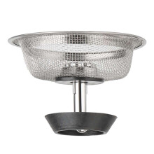 1Pcs Kitchen Home Sink Strainer Stopper Stainless Steel Drain Basket Waste Plug