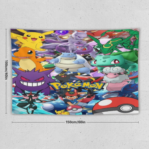 Pokemon Μόδα Ταπετσαρίες Σαλόνι Υπνοδωμάτιο Διακόσμηση Ταπετσαρία Κρεμαστό Ύφασμα 1