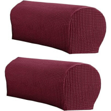 Weiche, dehnbare Armlehnenbezüge für Stühle und Sofas, Möbelschutzüberzüge für Sessel, 2er-Set