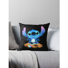 NUOVO Adorabile federa per cuscino decorativo Stitch Goku Dragon Ball, 16x16 pollici, due lati