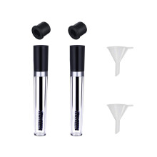 Empty Mascara Tubes with Wand and Funnel, 8ml Refillable Brush Bottles for DIY Cosmetics