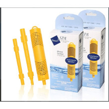 Bastões minerais para filtro de spa, pacote com 2 unidades, amarelo