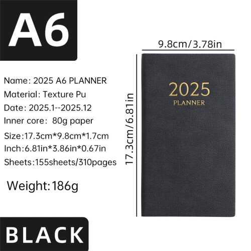A6Mini Notebook Organizer Planner Ημερολόγιο Ταξιδιού