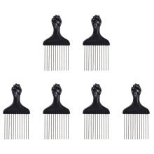6 kammen voor mannen, styling met metalen tanden, haarspeldjes, stalen naalden, verjaardagscadeau, roestvrij staal.