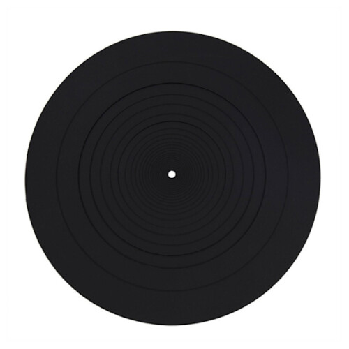 Tapete de silicone emborrachado de 12 polegadas para toca-discos de vinil LP.