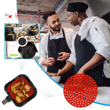 Kiplyki Herbruikbare Airfryer Inzetstukken van Aanhechtend Siliconen Airfryer Mandje Matjes Accessoires