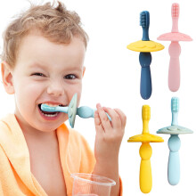 Brosse à dents de voyage Jacenvly pour bébé, gratte-langue, brosse à dents de lait - Articles pour maman et bébé, soldes d'été (Compatible