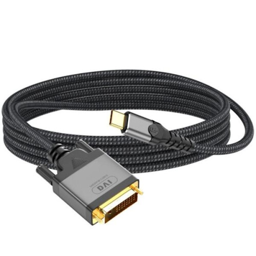 Καλώδιο μεταφοράς βίντεο USB C σε DVI 2m/6.56ft για φορητούς υπολογιστές και τηλέφωνα,