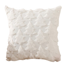 Joulutyynynpäällinen 18x18 tuumaa, 3D-kohokuvioitu pehmoinen heittotyynynpäällinen, talviloman joulukoriste sohvalle