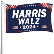 Kamala Harris Waltz2024Flag3x5Ft - Επίσημη Σημαία της Εκστρατείας Harris/Waltz for The People για Εξωτερικό