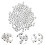 Guangmc1000pcs επίπεδες στρογγυλές χάντρες διαχωριστικού για κατασκευή κοσμημάτων DIY 3
