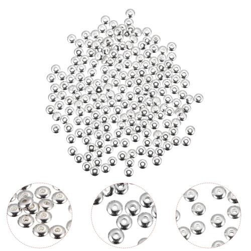 Guangmc1000pcs επίπεδες στρογγυλές χάντρες διαχωριστικού για κατασκευή κοσμημάτων DIY 2