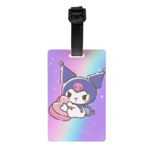 Aranyos Mewtwo Pokémon poggyászcímke bőrönd dekorációhoz és kellékekhez, ajándék nőknek, férfiaknak, fiúknak, lányoknak, acélhurok