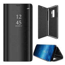 Yhteensopiva Samsung Galaxy A54 5G:n kanssa - Smart Clear View -suojakuori - Musta