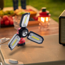 Gnobogi hopfällbar LED-lykta, hängande tältlampa för camping, vandring, strömavbrott, orkan, nödladdning - kompatibel med Gnobogi-tillbehör
