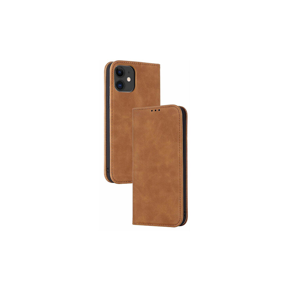 Compatible With Iphone 12 - Protective Wallet Case (Floveme) Light Brown 9448196106754