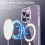 Capa de silicone transparente compatível com iPhone 14 - Magsafe 4