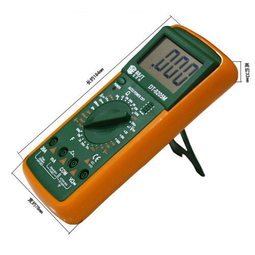 LCD digitale multimeter, voltmeter, ohmmeter, capaciteitstester DT9205M 1