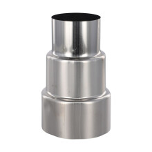 Reduzierstück/Rohrverbinder aus Edelstahl für Rauchrohre, Kaminadapter, Ofenrohr