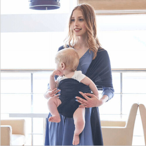 Μάρσιπος LNKOO Baby Sling, από φυσικό βαμβάκι, συμβατός με νεογέννητα έως 13 κιλά, μαλακή 2
