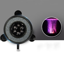 Aquarium Air Stones LED Bubbler Light Fish Tank Aquarium Air Pump Diffuser Spotlight Lamp With Colour Changing Aquarium Accessories Clearance