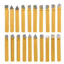 Juego de 20 brocas de corte de metal con punta de carburo de 1/4'' de Harupink para torno y torneado.