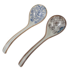 Japanse soeplepel met lange steel, geschikt voor buffetten en banketten, kleine rijstlepel (2 stuks)
