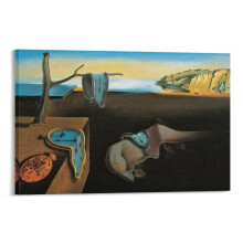 Salvador Dalí poszter Az emlékezet megmaradása vászonkép 8x12 hüvelykes (20x30 cm) faldekoráció nappaliba és otthonra