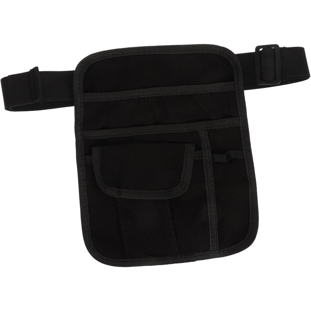 Waiter Apron With Adjustable Waist Band, Utility Pouch, Compatible With Canvas Black 9340258073038
