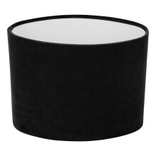 Abat-jour ovale en tissu noir Eease pour lampadaires et lustres E27