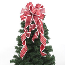 Décoration de sapin de Noël Hardlegix en forme de nœud, multicolore, 76 cm