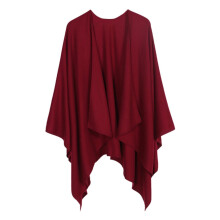 châle zttd pour femmes, écharpe-couverture, cardigan, poncho élégant, cape ample et ouverte sur le devant