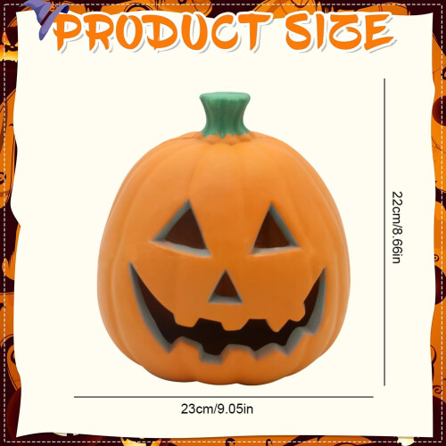 HBASD Φανάρι κολοκύθας LED για το Halloween, Παιχνίδι με φανάρι κολοκύθας για είδη πάρτι 1