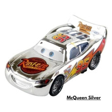 Disney Pixar Auta Blesk McQueen1:55 Diecast Model Auta Hračka Vánoční dárek Chlapec McQueen Stříbrný