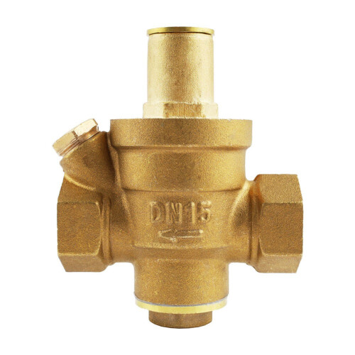 Ρυθμιστής πίεσης νερού ορείχαλκου DN15 NPT1/2" Ρυθμιζόμενος μειωτήρας με μετρητή 1
