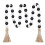 Γιρλάντα από ξύλινες χάντρες Hariumiu με φούντες, διακόσμηση Boho για αγρόκτημα σε 1