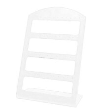 Expositor de pendientes de 24/48 agujeros, soporte para joyas, organizador de joyería de acrílico transparente de 48 agujeros.