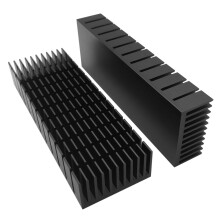 Kit com 2 dissipadores de calor de 40 mm (120 mm x 40 mm x 20 mm), dissipador de calor de alumínio para resfriamento de módulos térmicos LED