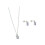Ensemble pendentif, collier et boucles d'oreilles en véritable améthyste violette 3