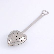 Infuseur à thé en forme de cœur - VIFER Infuseur à thé en acier inoxydable avec filtre et longue poignée, idéal pour la maison, la cuisine et