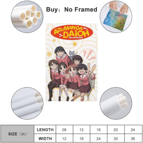 AEFER Anime Manga Azumanga Daioh Η αφίσα κινουμένων σχεδίων για αισθητική δωματίου 1