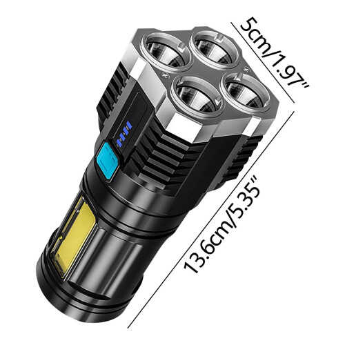 Φακός Hiroekza Clearance! Πολυλειτουργικός φακός Cob Side Light με ισχυρό φως, εξωτερικός, 2