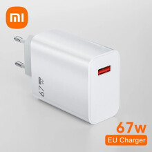 Kompatibel mit dem Xiaomi 67W USB-C PD-Ladegerät, Schnellladefunktion für iPhone 15, Samsung, Huawei Turbo Charge, neuer EU-Stecker