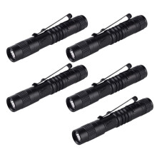 5x Taschenlampe Stiftlampe Superklein Mini AAA XPE-R3LED Lampe Gürtelcliplicht mit