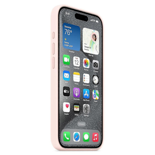 Θήκη σιλικόνης για συμβατότητα με iPhone15Pro, συμβατή με MagSafe (FMY) Pink698 2