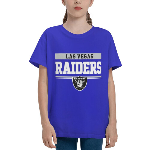 Παιδικό κοντομάνικο μπλουζάκι Raiders για αγόρια και κορίτσια με λογότυπο αθλητικής